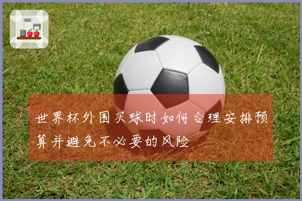 世界杯外围买球时如何合理安排预算并避免不必要的风险